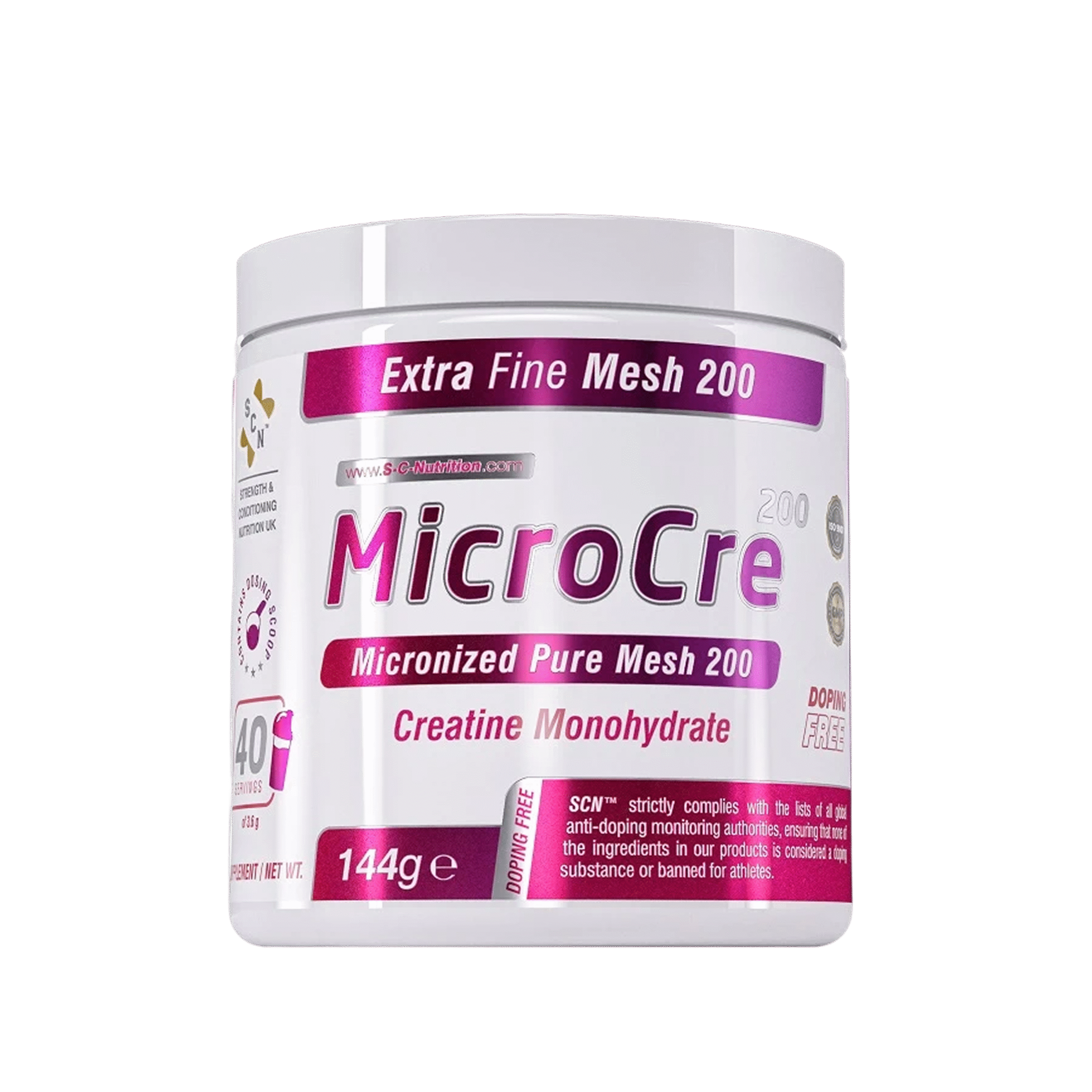 Creatine Monohydrate Mesh 200 Micronized – MicroCre²⁰⁰