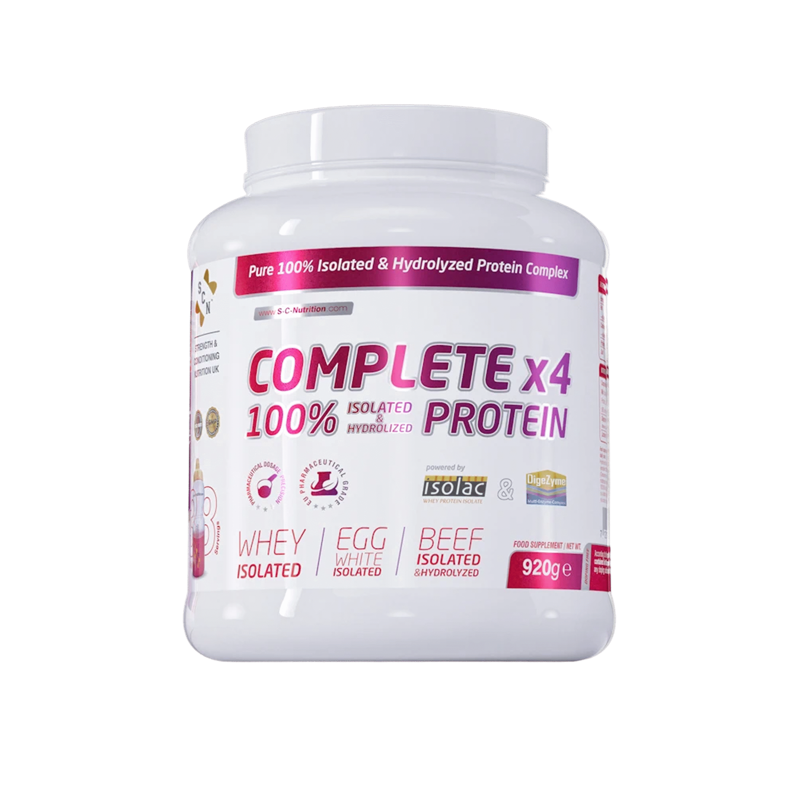 Protein isolate & hydrolyzed – Whey, Beef, Egg white